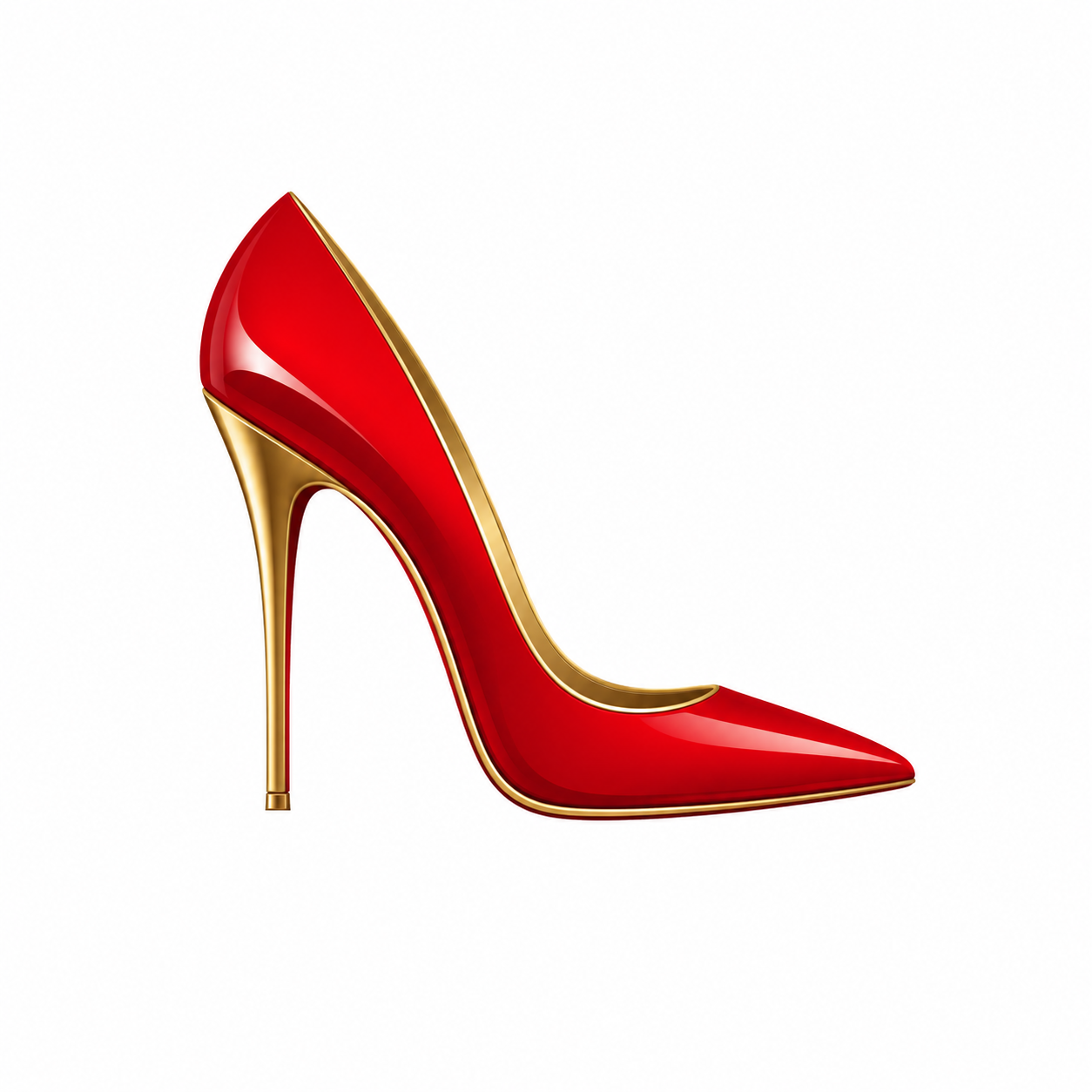 Red heel emblem
